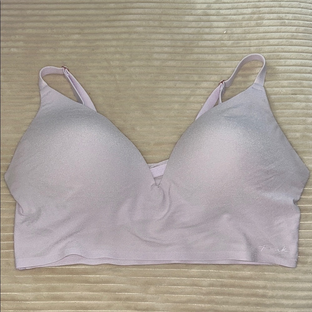 PINK Victoria’s Secret Women's Light Purple Wireless Padded Bra